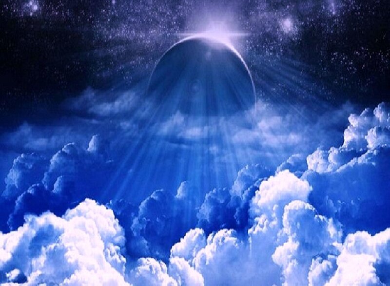 divine light through clouds