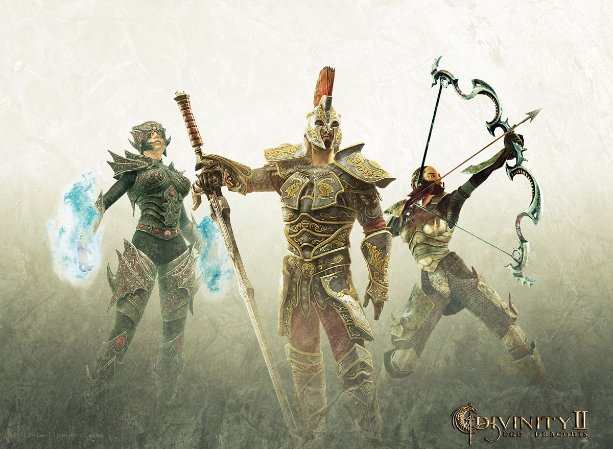 Divinity II characters in armor