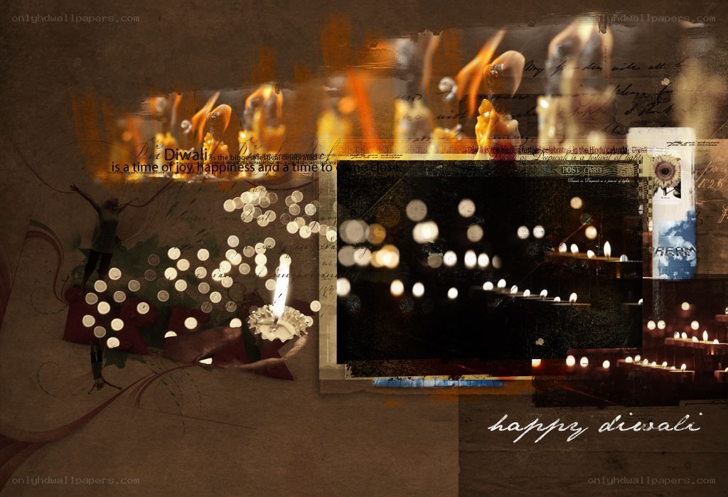 Diwali festival collage