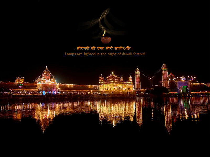 Diwali lights at Golden Temple