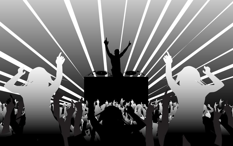 DJ at a rave party