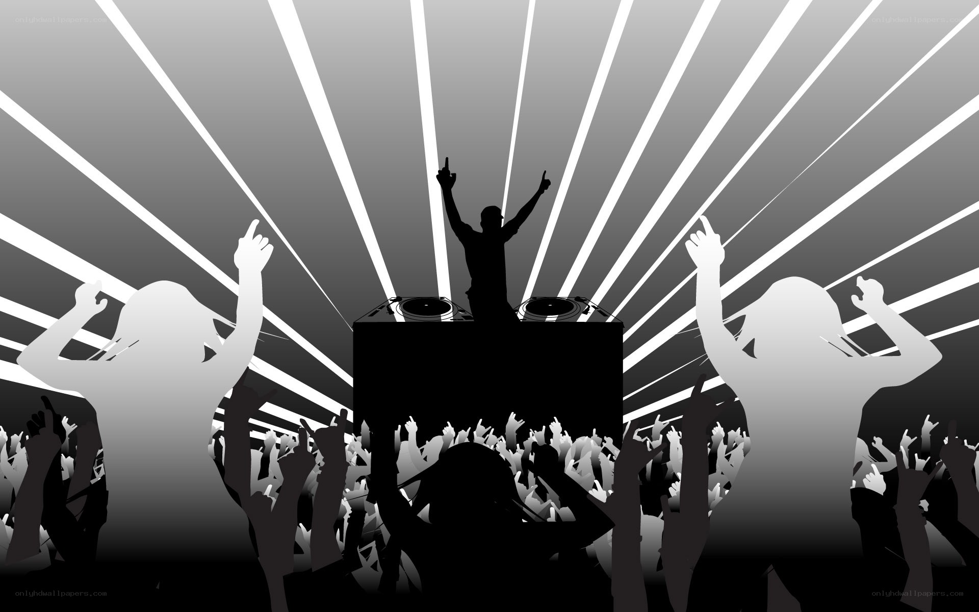 DJ at a rave party