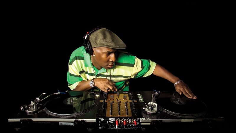 DJ at turntables