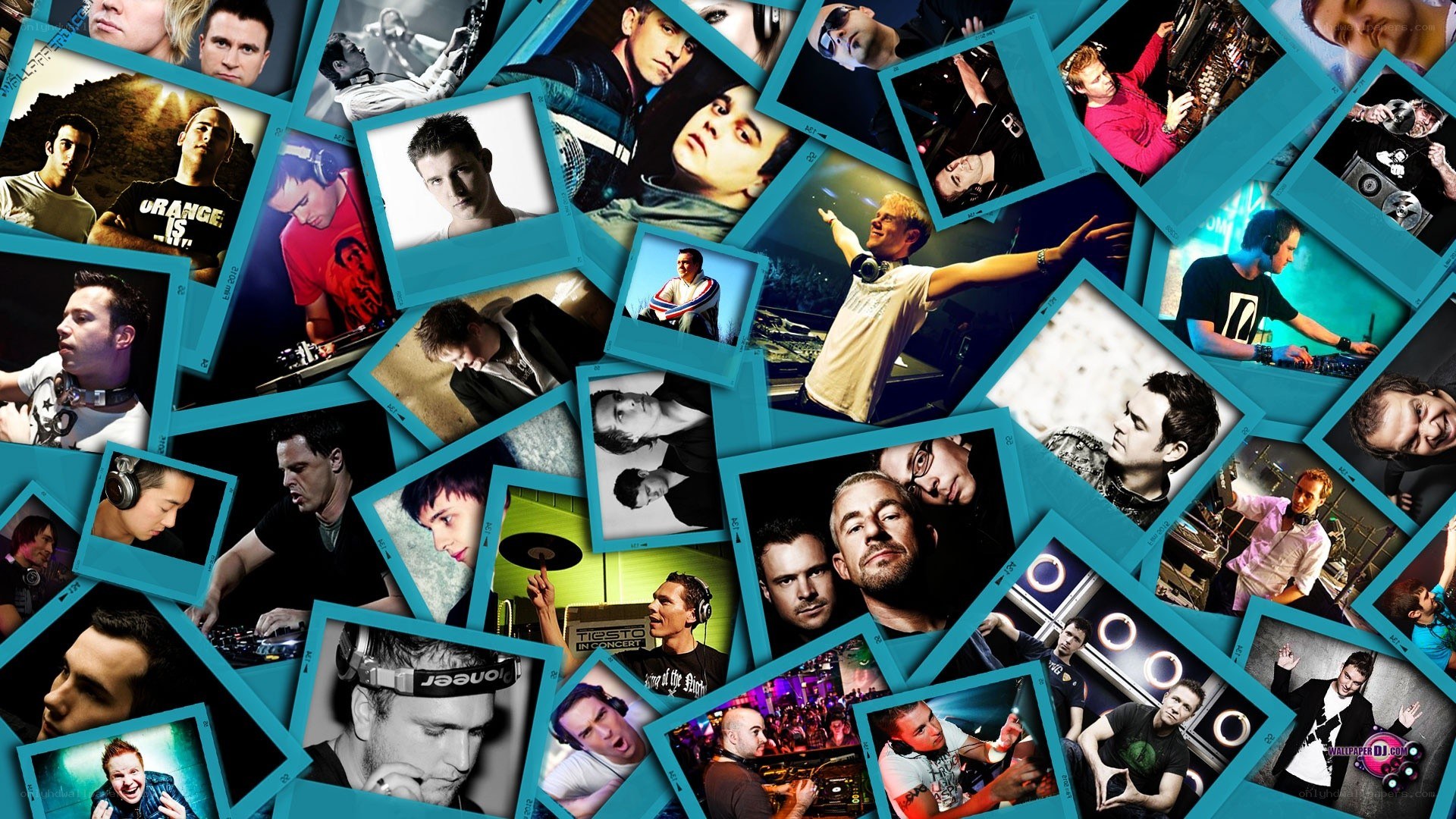 DJ collage wallpaper