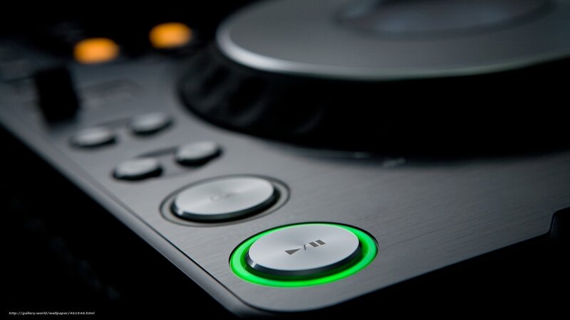 DJ controller close-up