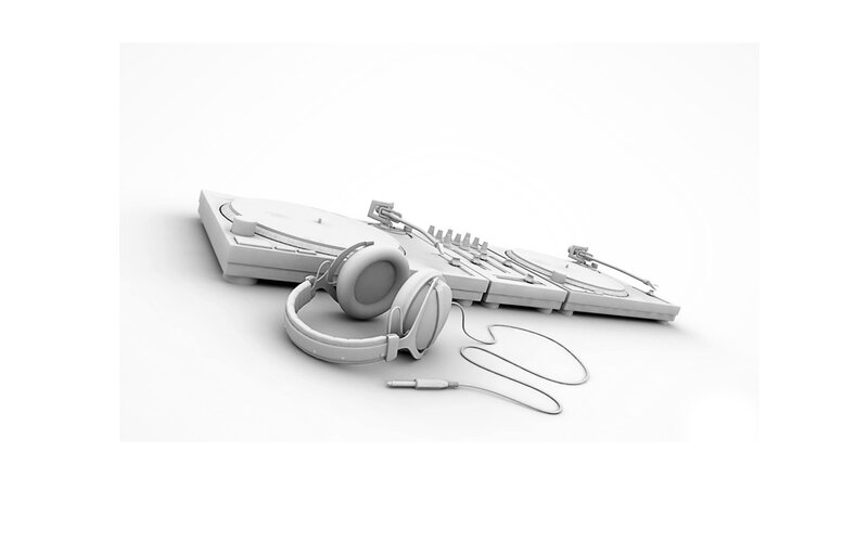 DJ equipment and headphones