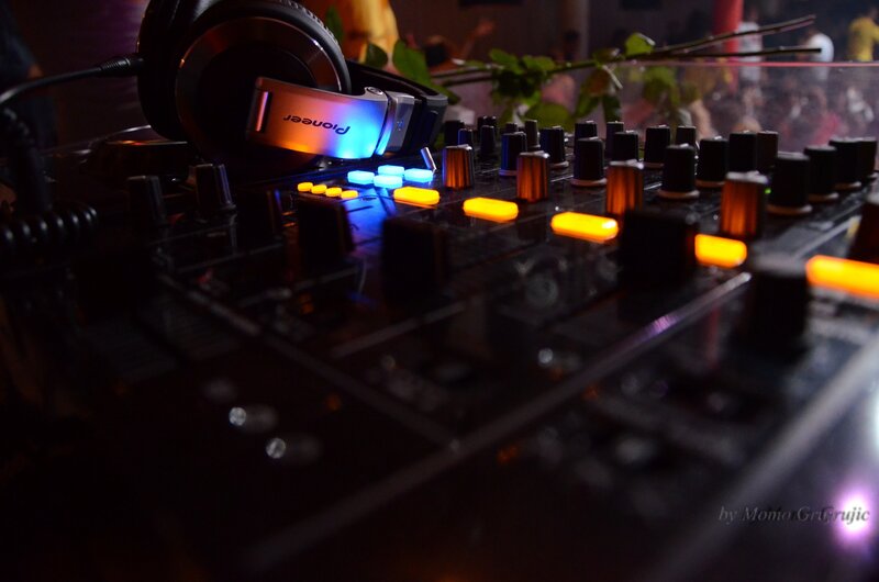 DJ equipment at a club