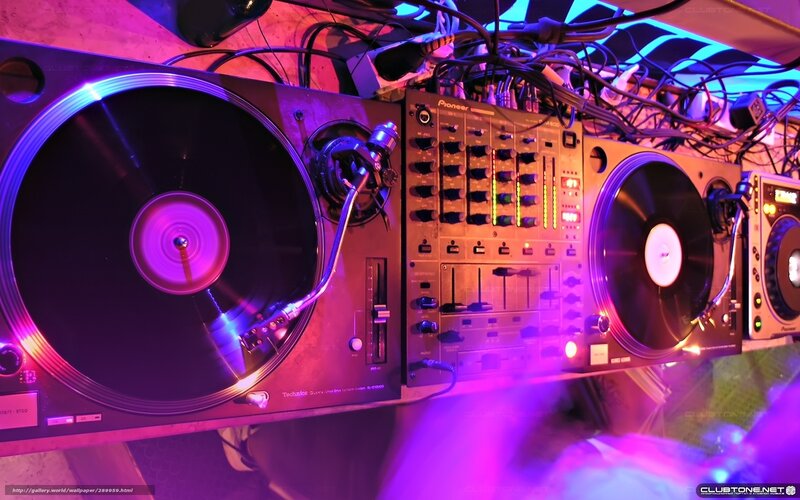 DJ equipment at a club