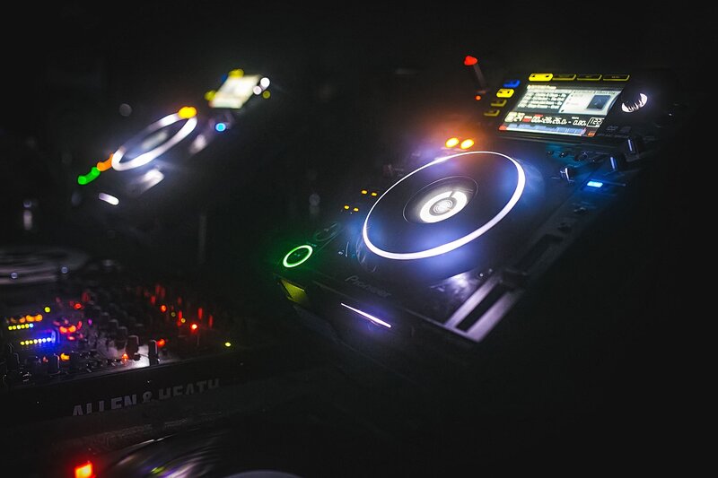 DJ Equipment on a Deck