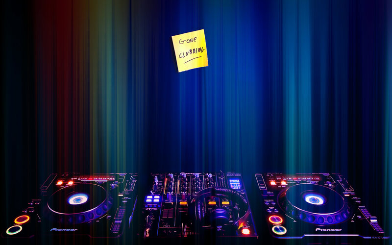 DJ Equipment on Stage