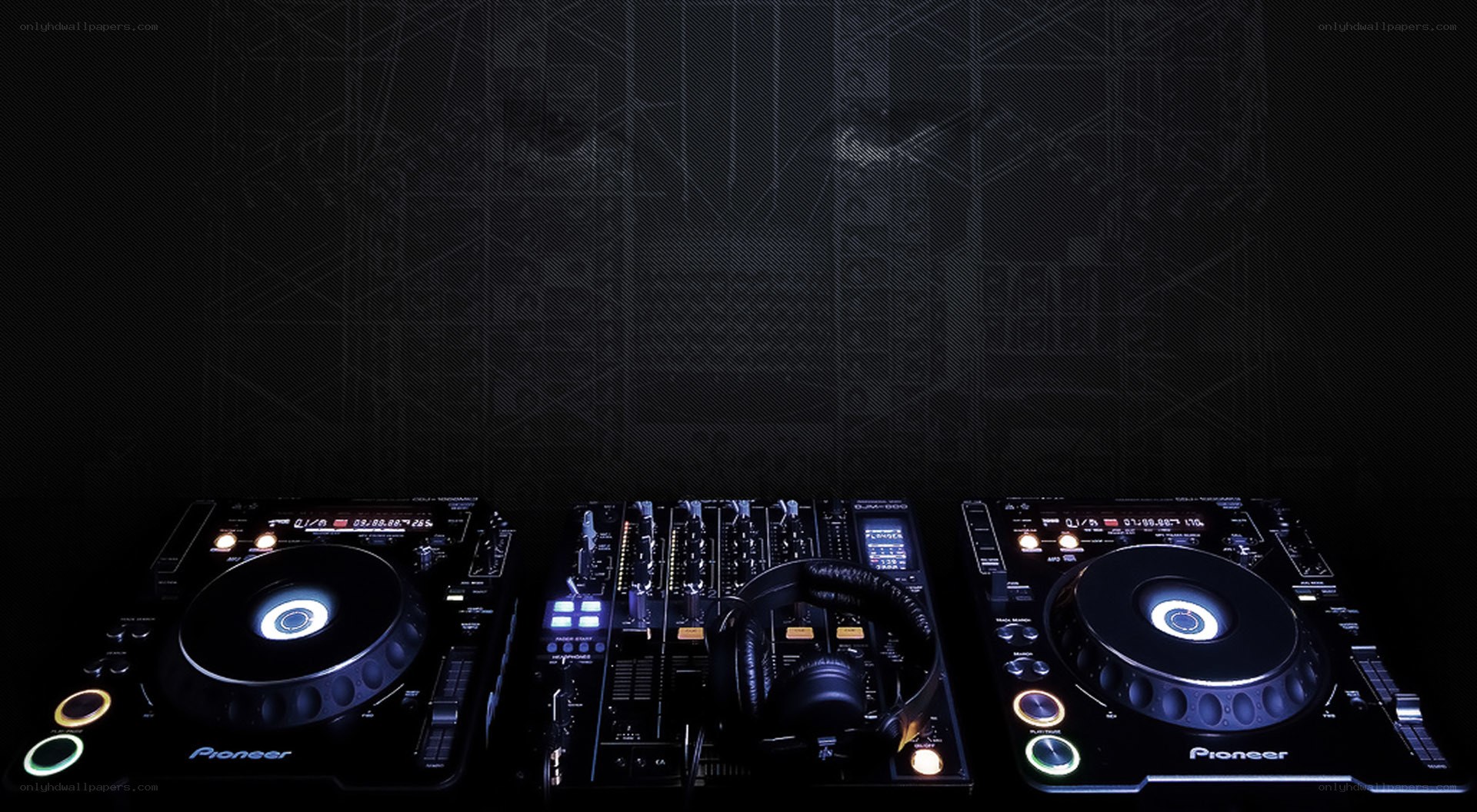 DJ equipment setup