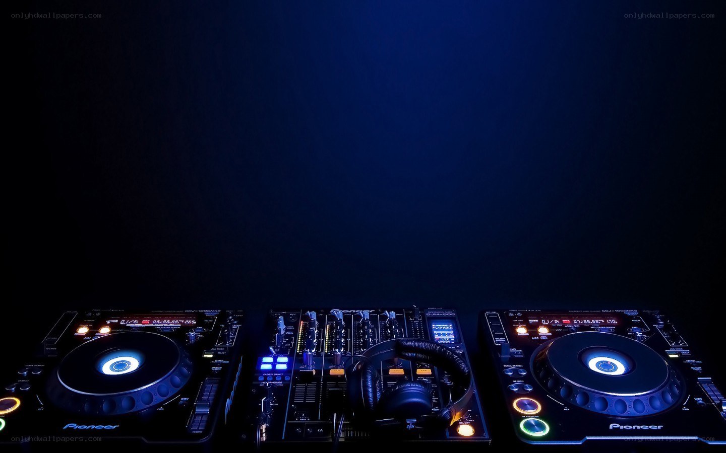 DJ equipment setup