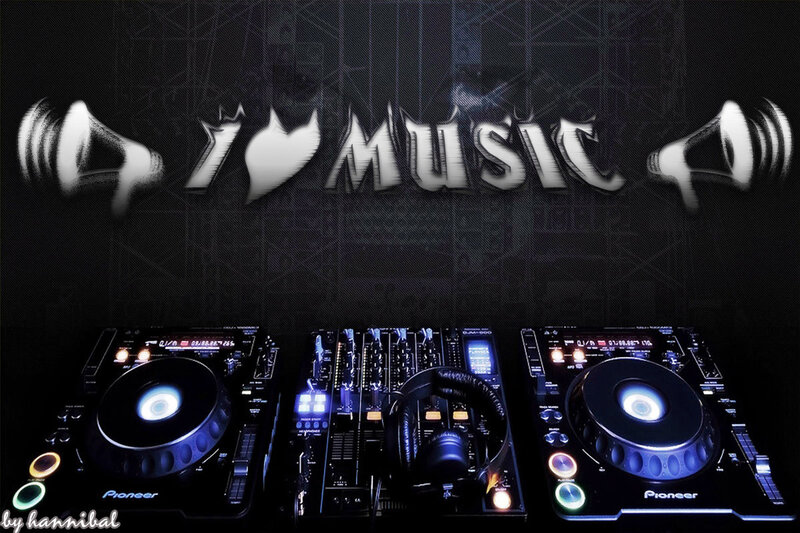 DJ Equipment Setup — Black