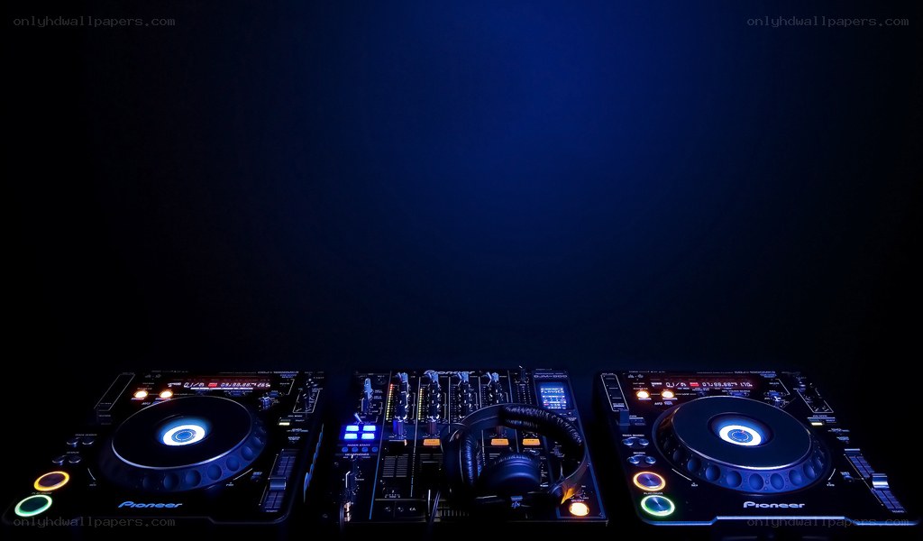 DJ equipment setup