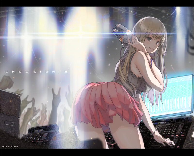 DJ girl at concert
