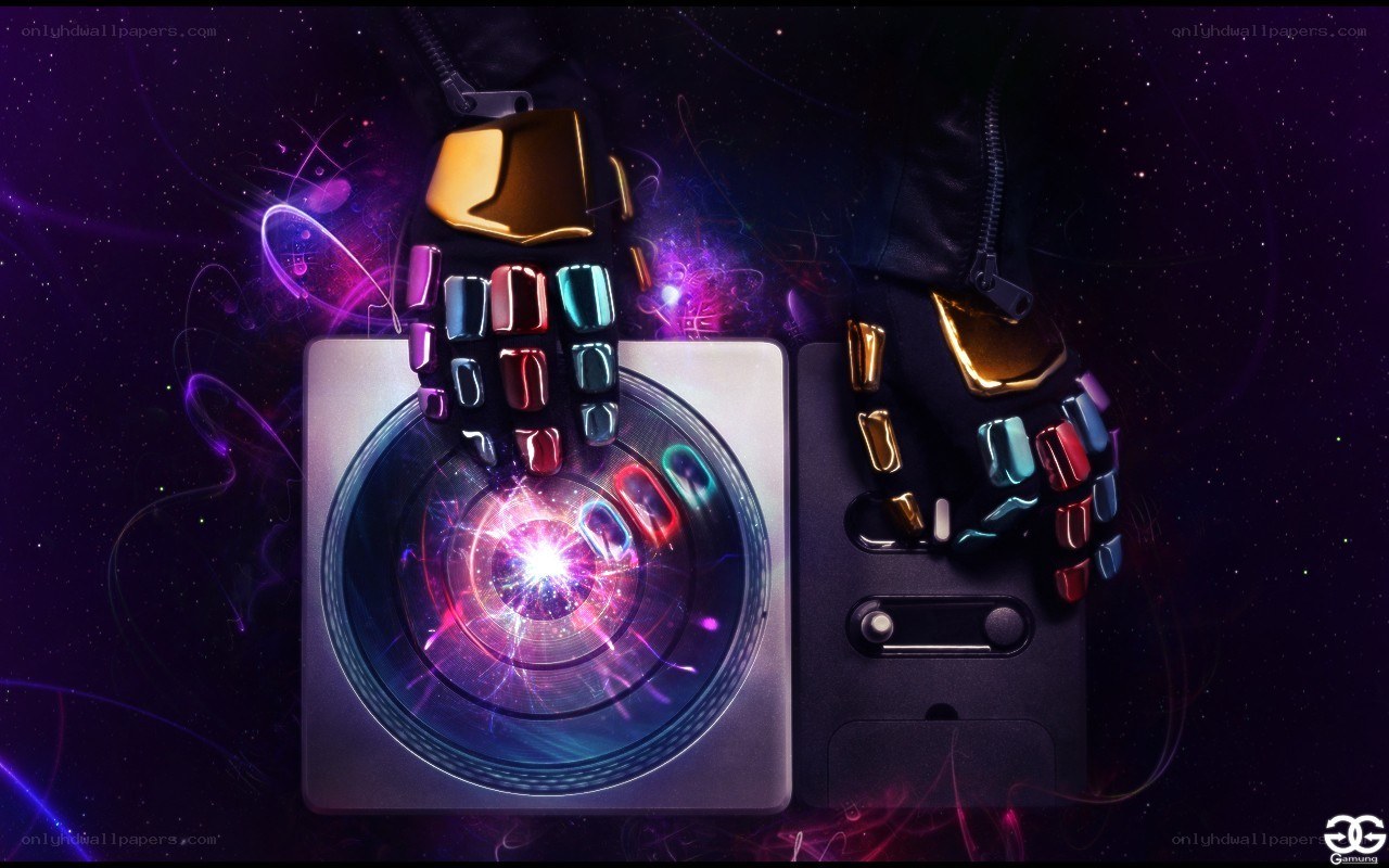DJ gloves in space