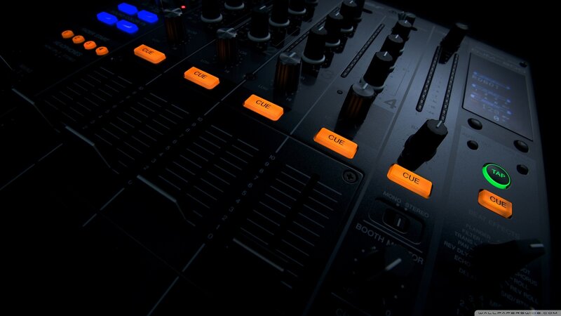 DJ Mixer Console — Black, Dark