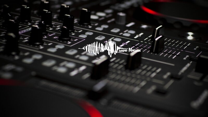 DJ Mixer Control Panel — Black, Dark, Photograph