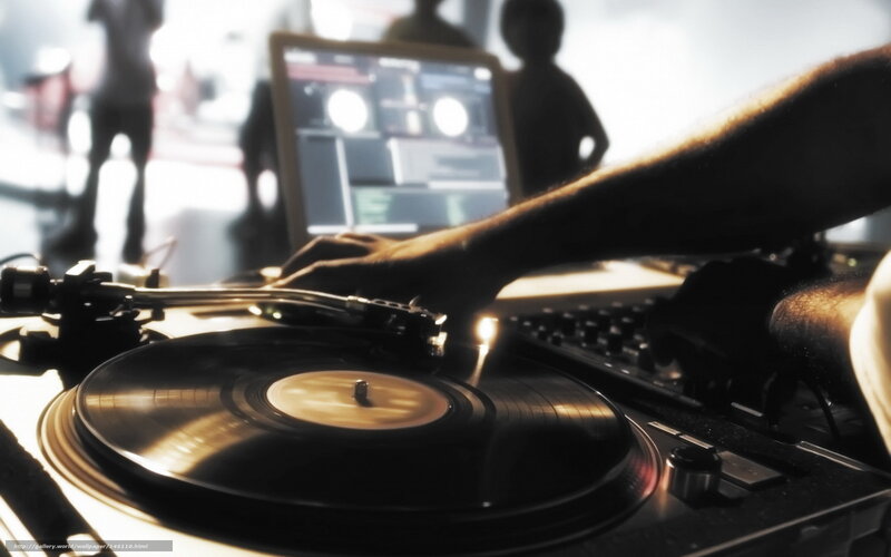 DJ mixing music at a club