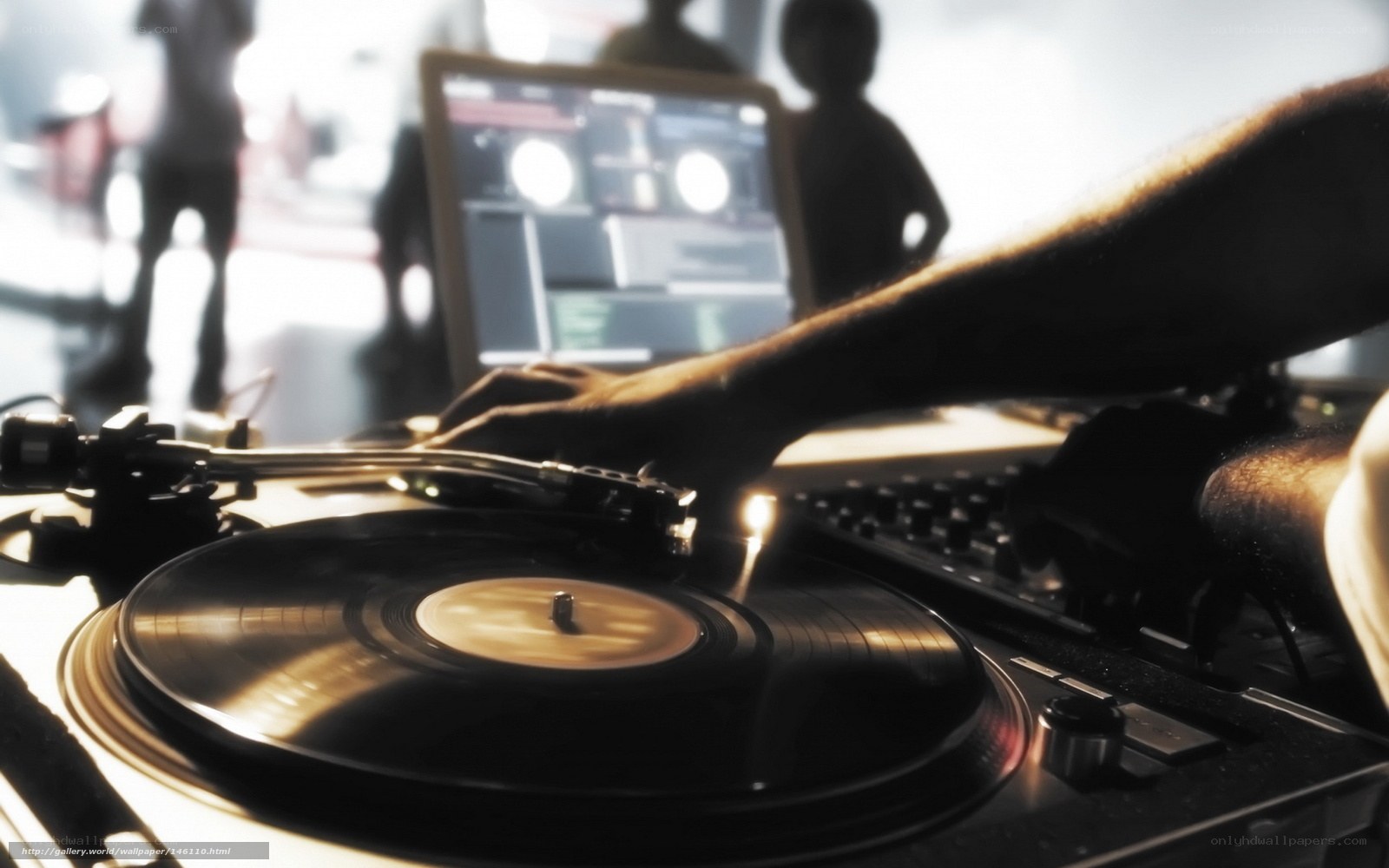 DJ mixing music at a club