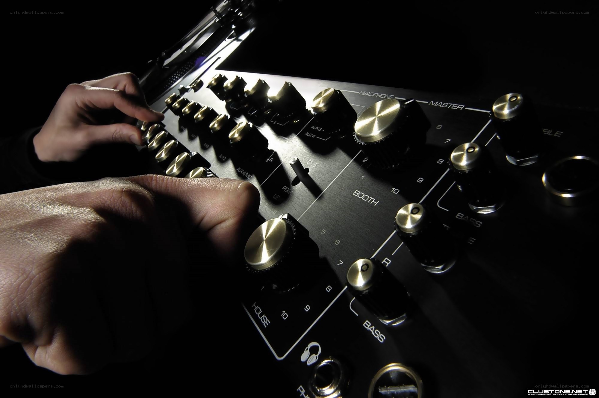 DJ mixing music