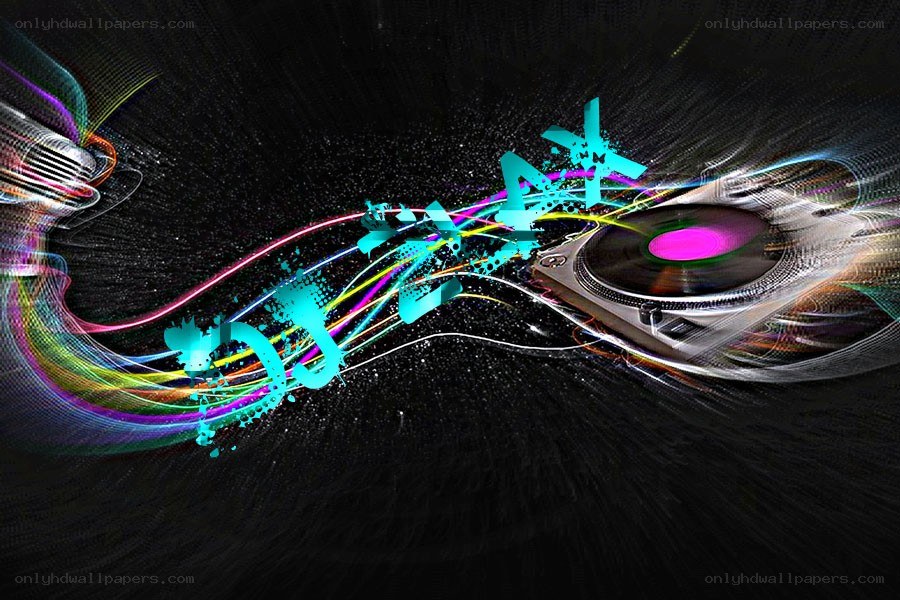 DJ music abstract art