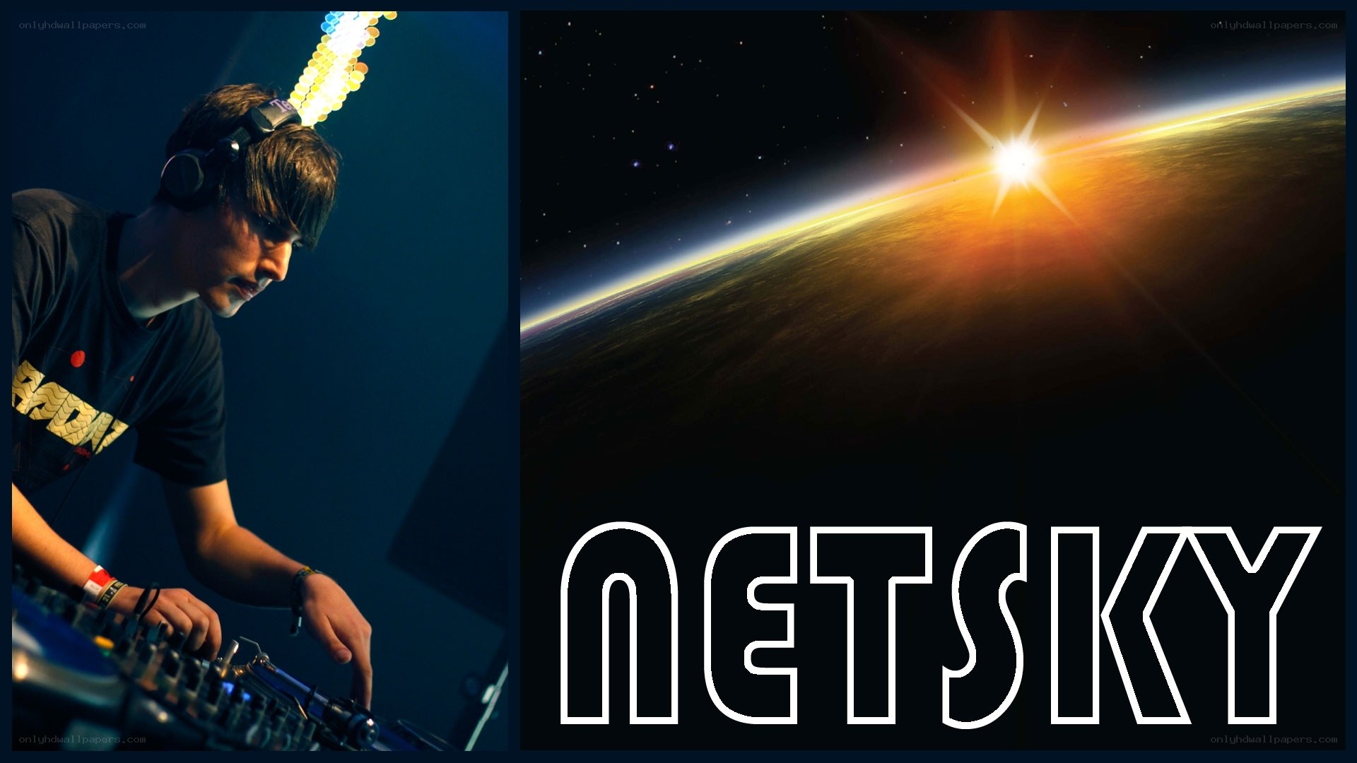 DJ Netsky performing