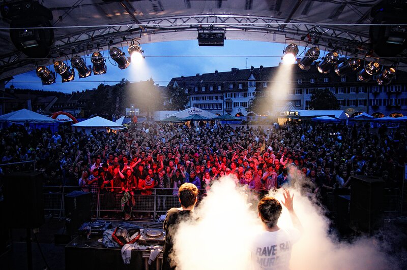 DJ performance at outdoor concert