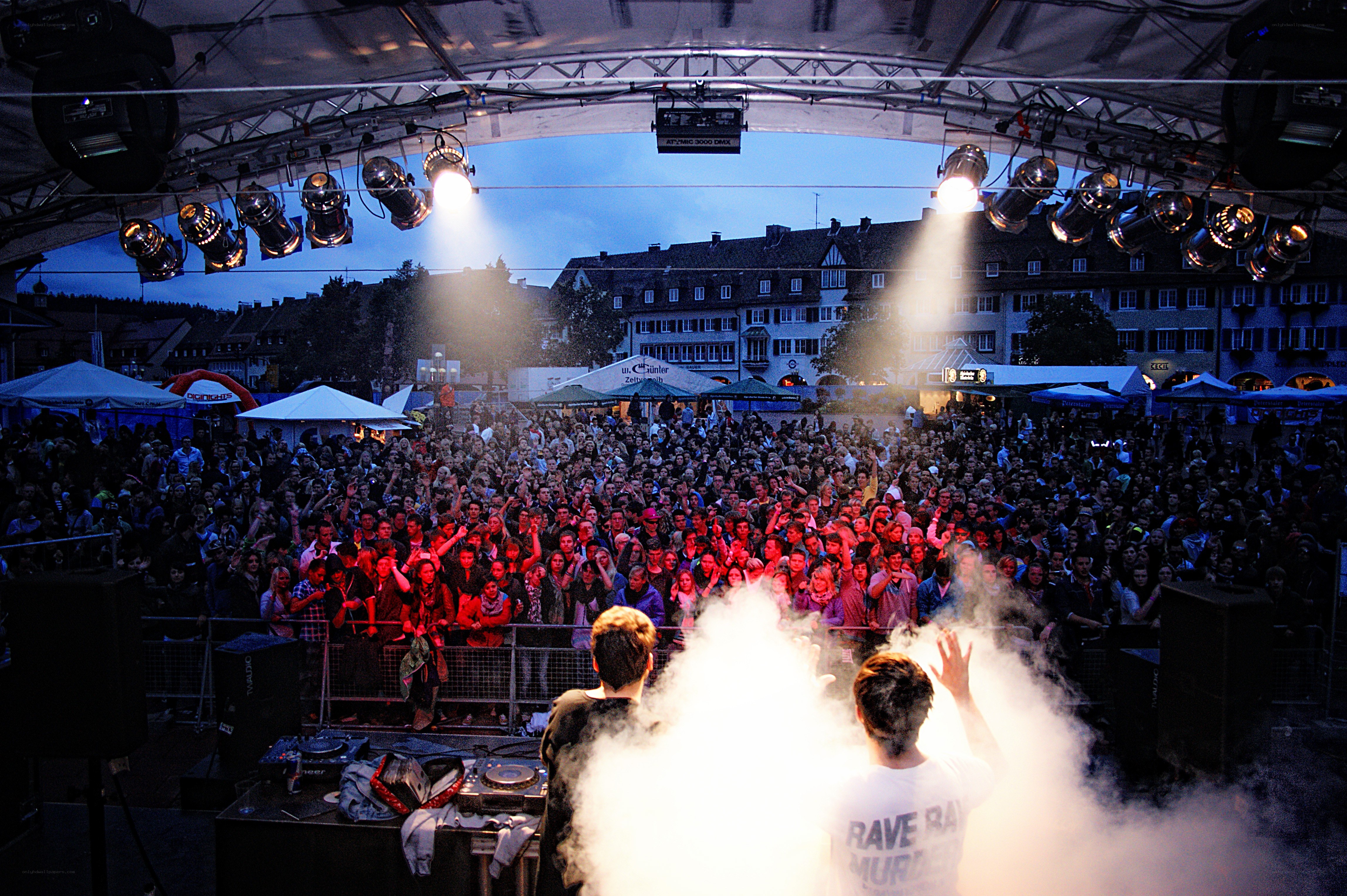 DJ performance at outdoor concert