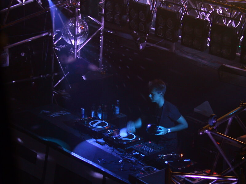 Dj Performing at Club — Black, Dark