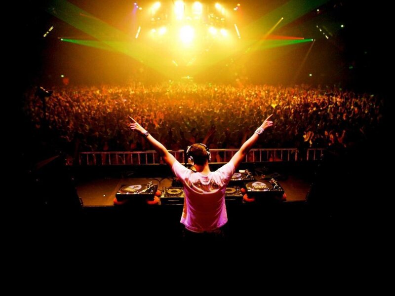 DJ performing at concert