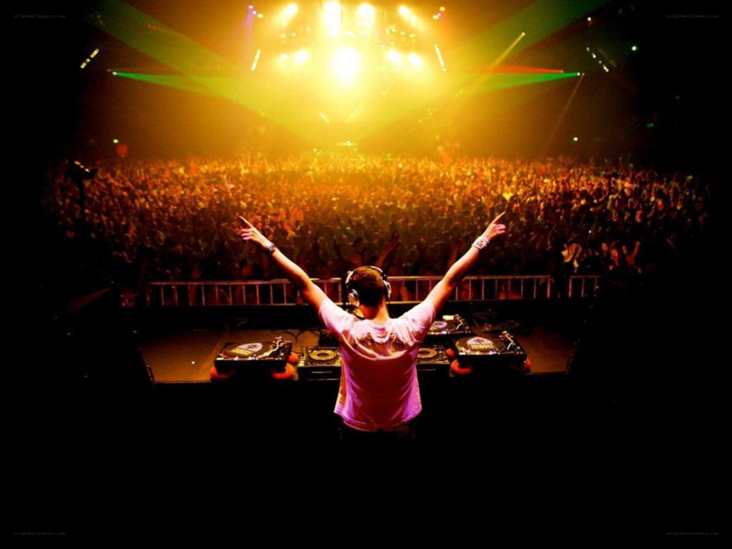 DJ performing at concert