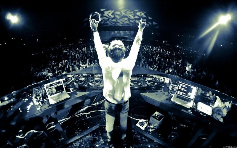 DJ performing at concert