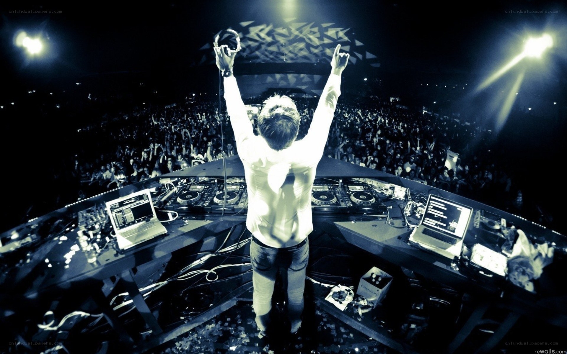 DJ performing at concert