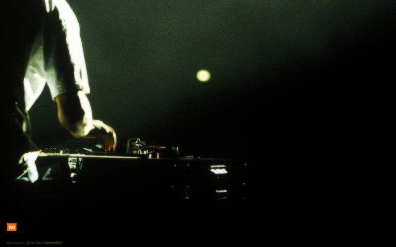 DJ performing at night