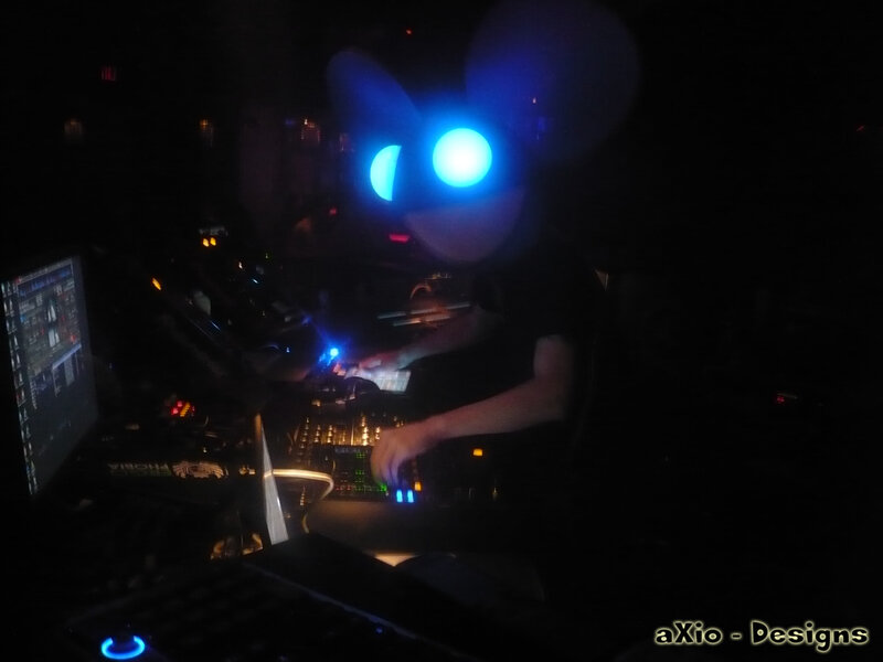 DJ performing at night