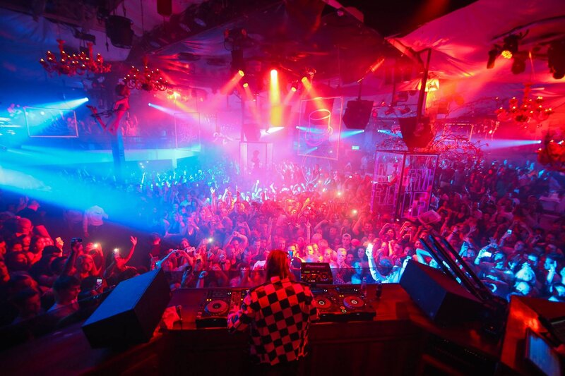 DJ Performing at Nightclub