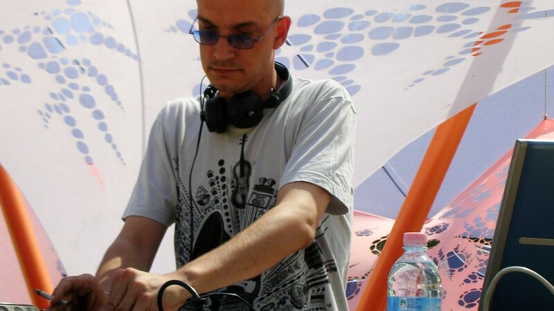 DJ performing at outdoor event