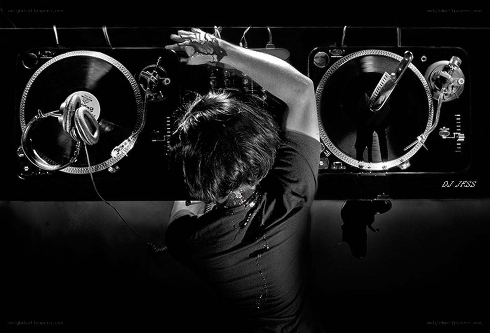 DJ performing at turntables