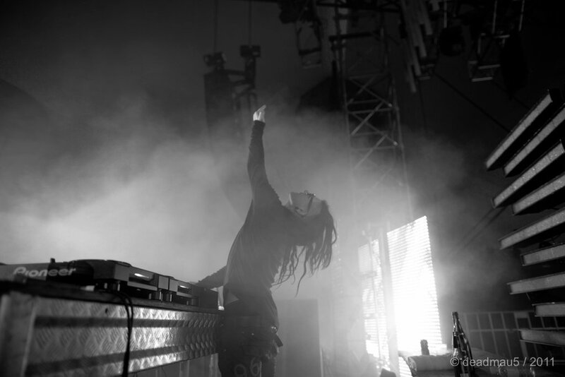 DJ performing on stage