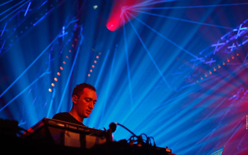 DJ performing on stage