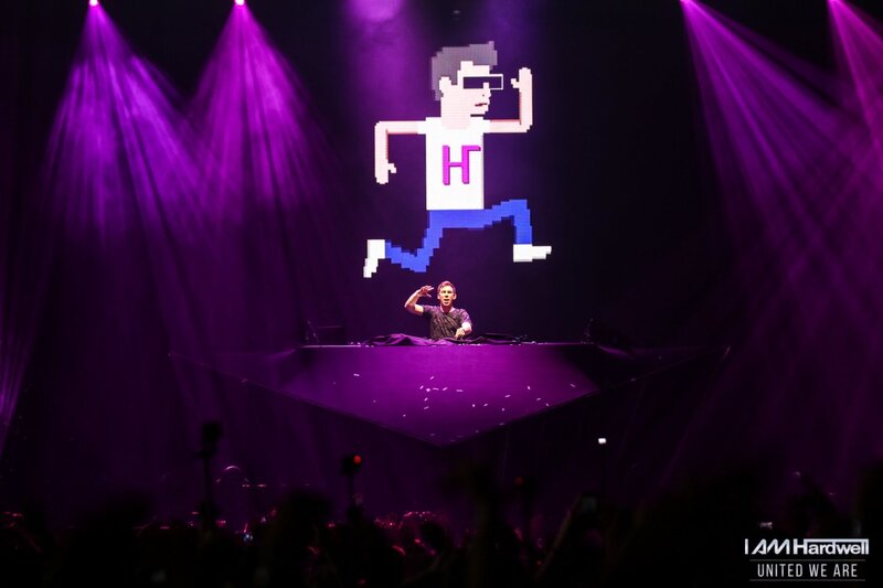 DJ Performing on Stage — Purple, Energetic