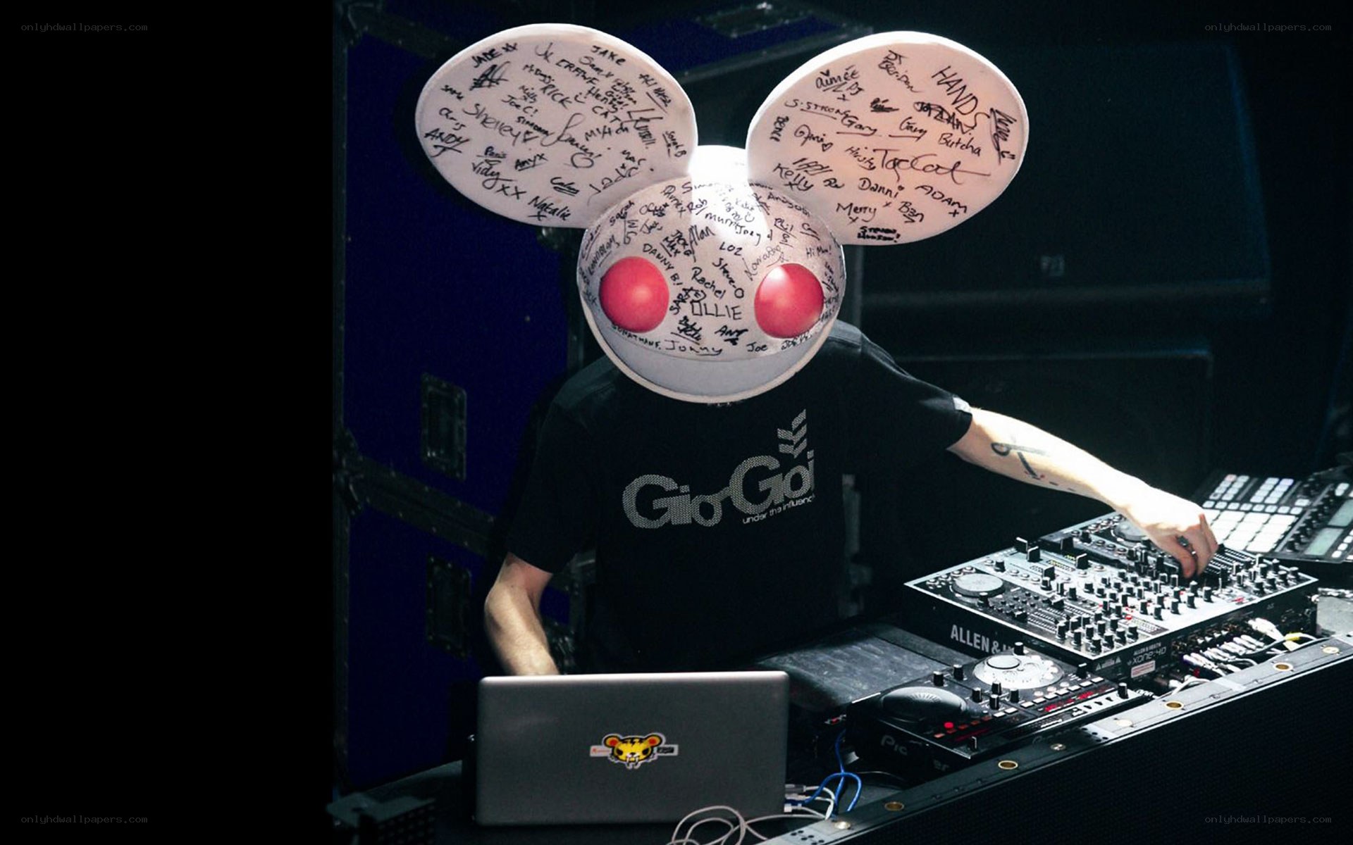 DJ performing with signature mask