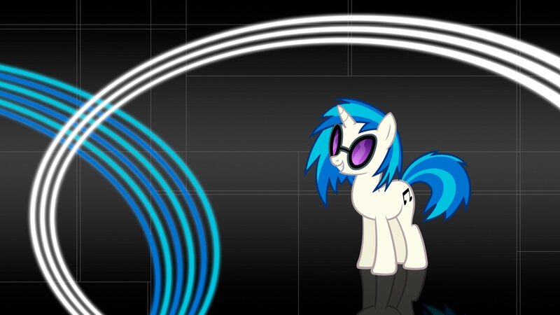 DJ Pon-3 with neon lights