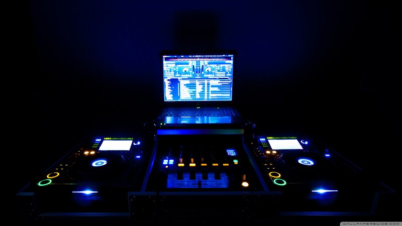 DJ Setup with Laptop