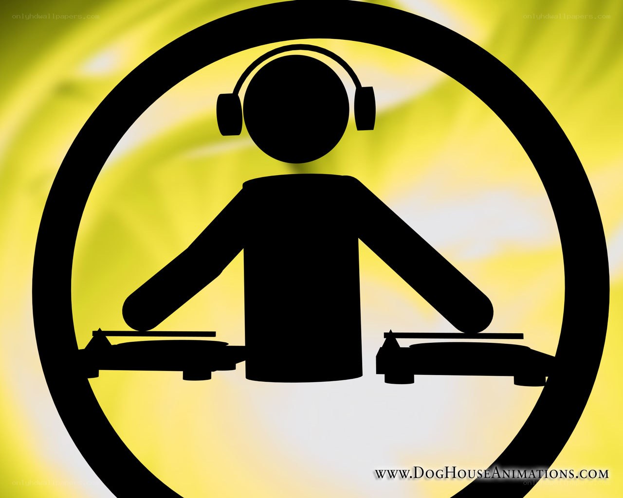 DJ silhouette icon