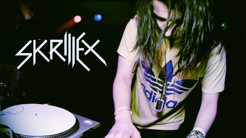 DJ Skrillex performing