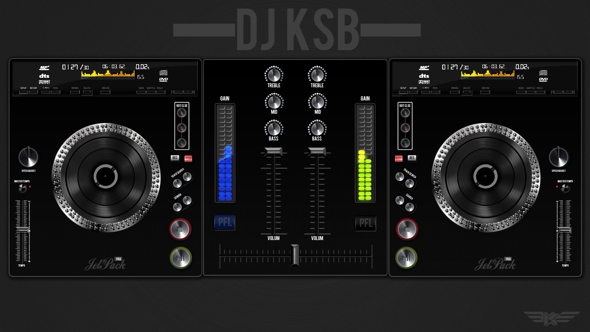DJ software interface design