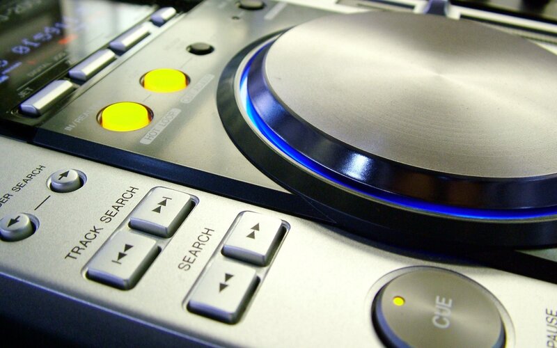 DJ turntable control panel