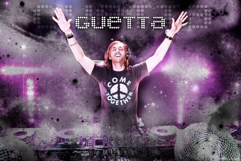 DJ with Arms Raised — Purple